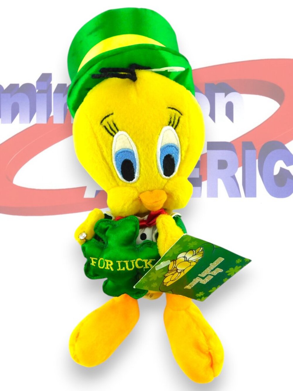 Tweety Leprechaun Warner Bros. Limited Bean Bag Plush 2000